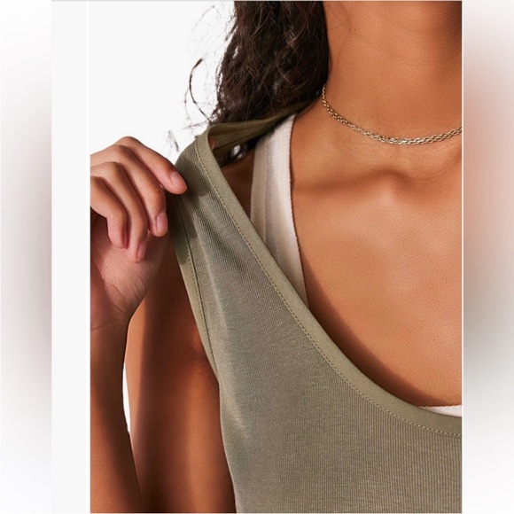 NWT Free People Intimately Night We Met Tank - Ivy League - S - Picture 3 of 4